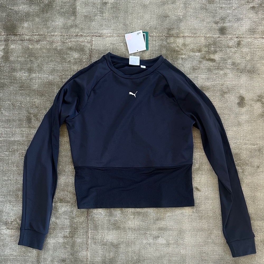 Puma Black Long Sleeve Athletic Top